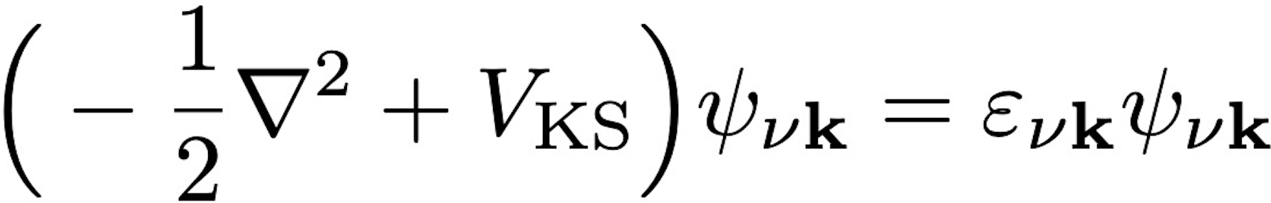 Kohn-sham equation
